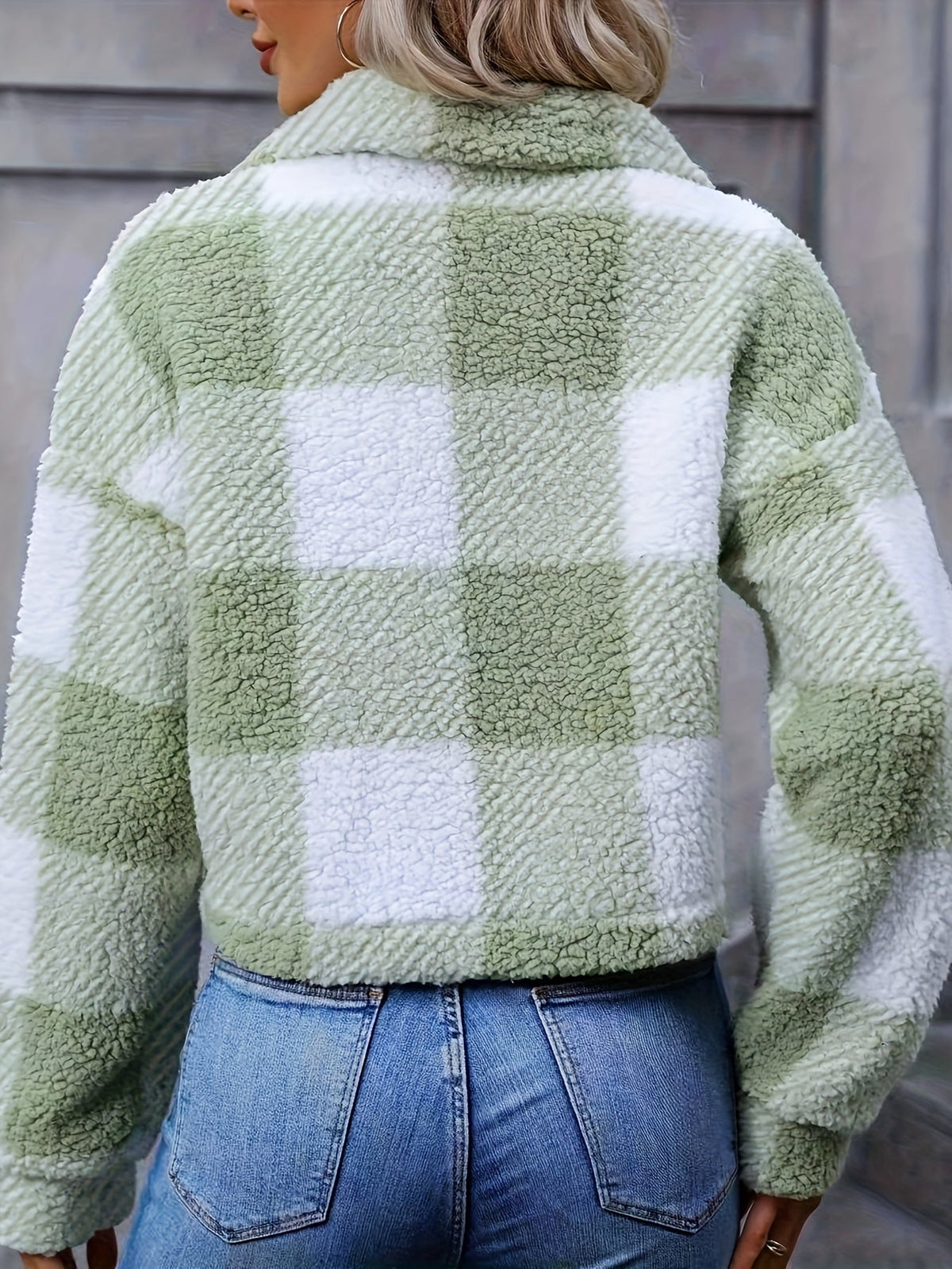 Fenna | Check Teddy Shacket