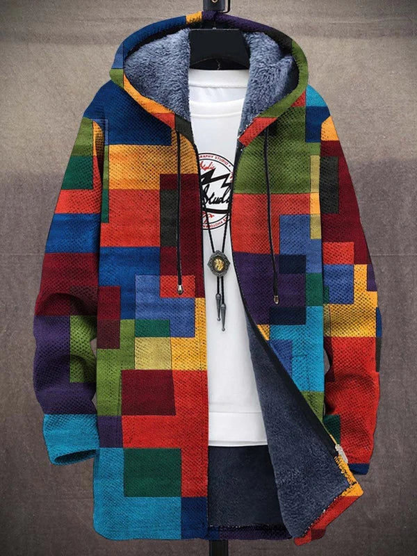 Hetty | Patchwork Hooded Cardigan
