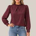 Mia | Polka Dot Ruffle Blouse