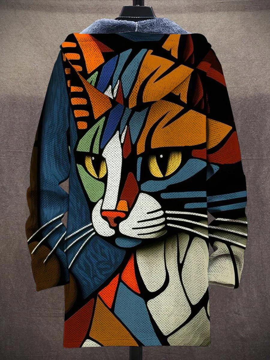 Katrijn | Painted Hooded Cardigan