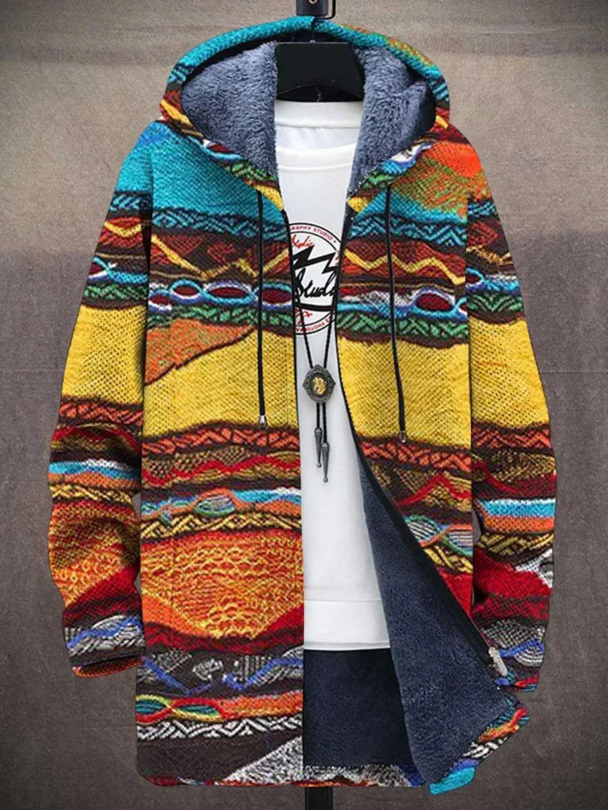 Katrijn | Painted Hooded Cardigan