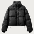 Women's Fashionable puffer jacket with cropped design