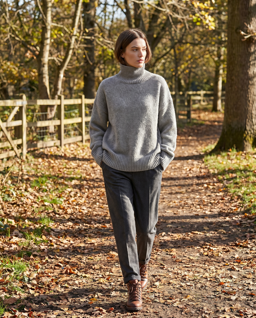 Genevieve | High-Neck Relaxed Sweater