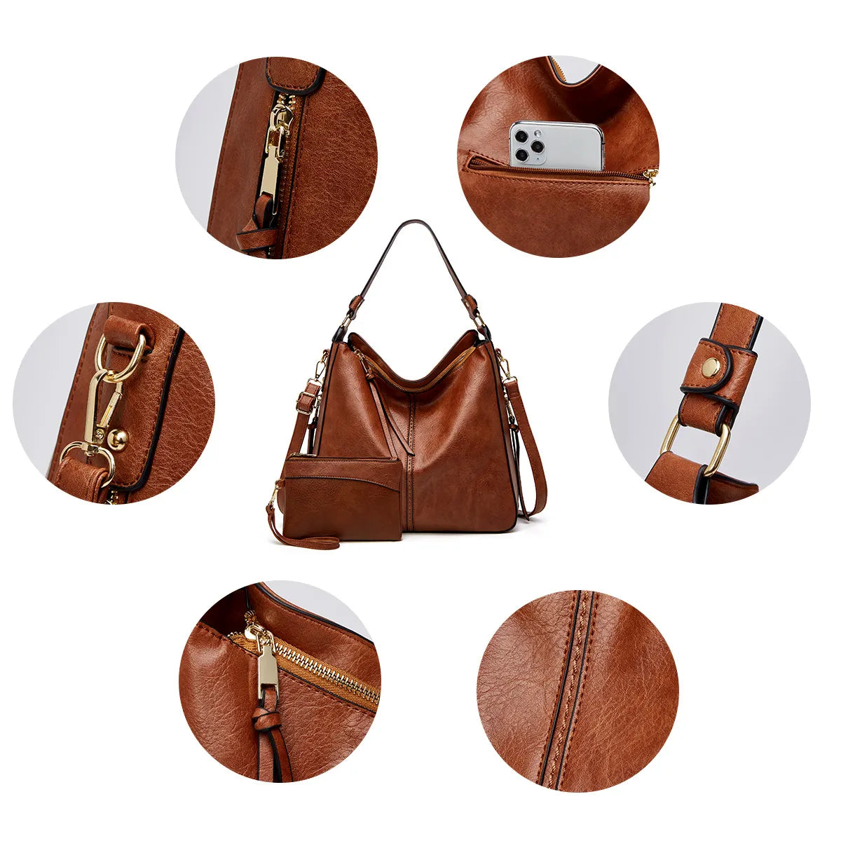 Carlotta | Anti-Theft Hobo Handbag
