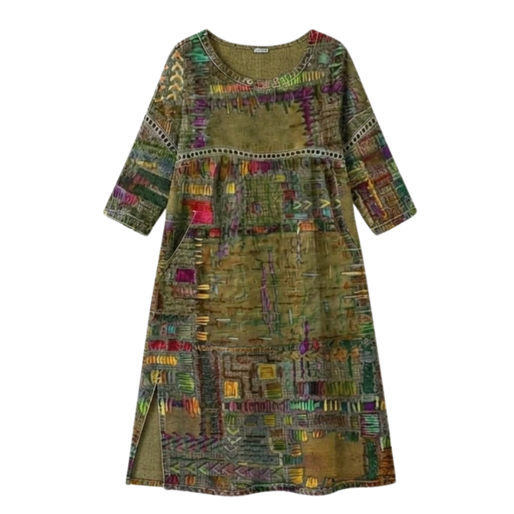 Tessara | Artisan Print Midi Dress