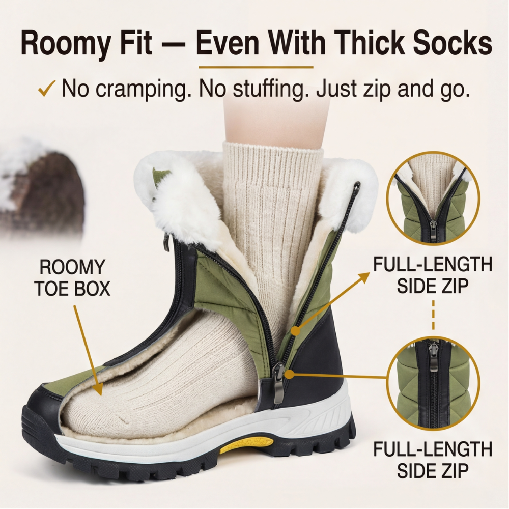 Frostara – Waterproof Fur Lined Winter Boots