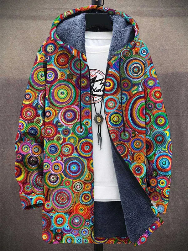 Liselore | Circle Print Hooded Cardigan