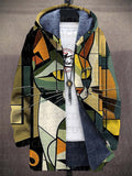 Els | Cubist Cat Hooded Cardigan