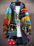 Doutzen | Paris Print Hooded Cardigan