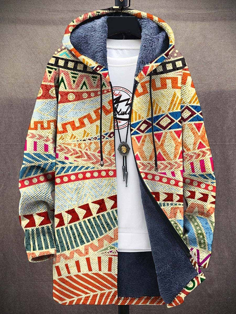 Eefje | Tribal Print Hooded Cardigan