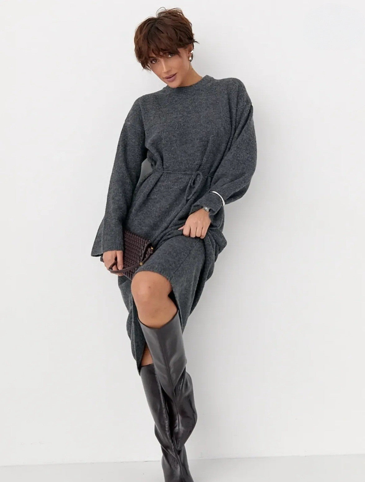 Marielle | Chunky Knit Sweater Dress