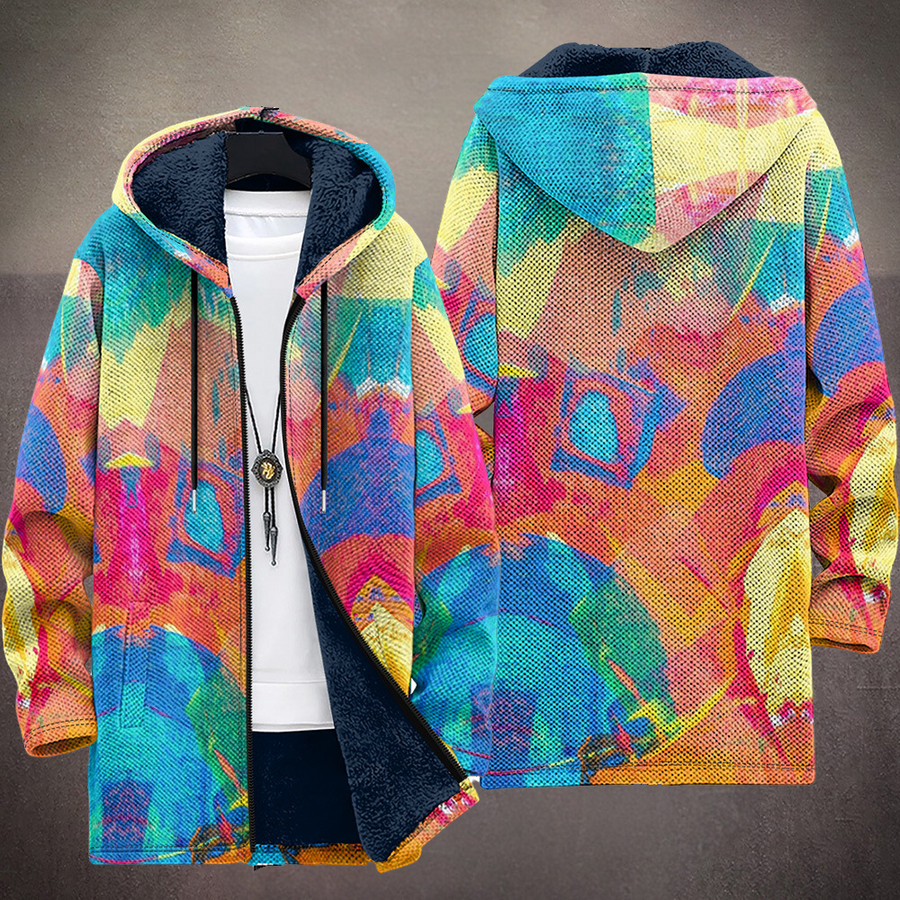 Gonda | Watercolor Hooded Cardigan