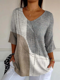 Diane | Colorblock Print Pullover
