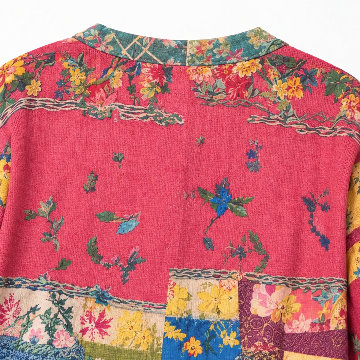 Solenne – Floral Patchwork Boho Cardigan