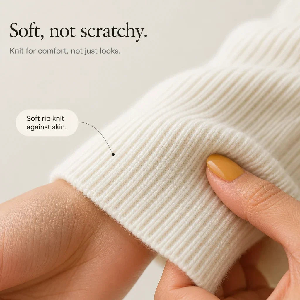 Vellora – Ribbed Cropped Wrap Sweater