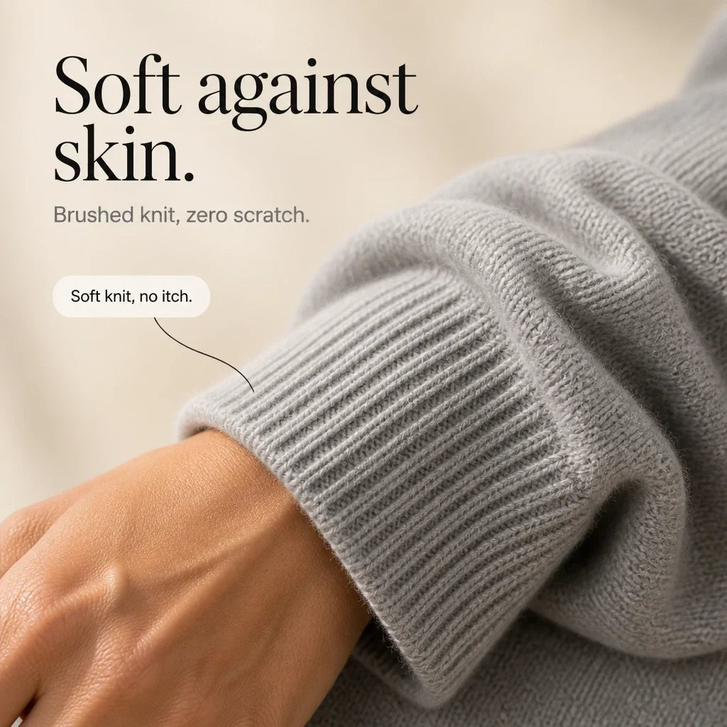 Cabledelle – Braided Crew-Neck Sweater