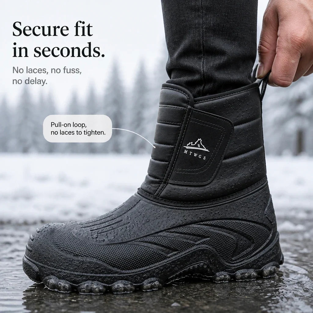 Snowlune – Plush-Lined Pull-On Winter Boots