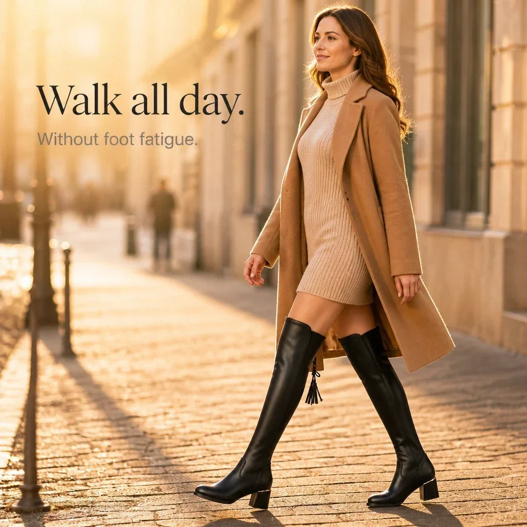Legloria – Stretch Over-The-Knee Heeled Boots