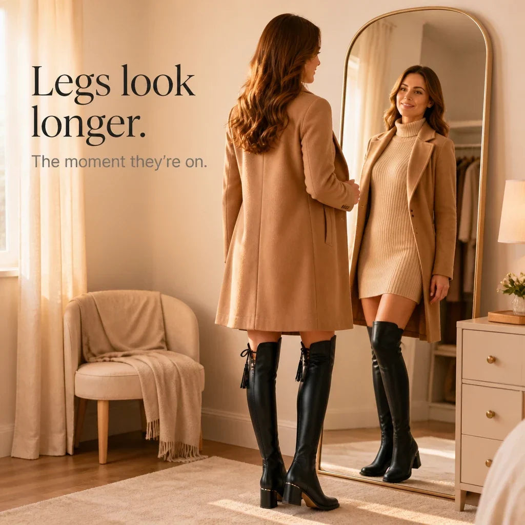 Legloria – Stretch Over-The-Knee Heeled Boots