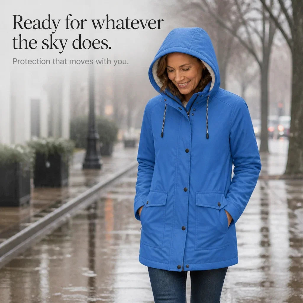 Windora – Fleece-Lined Hooded Winter Jacket