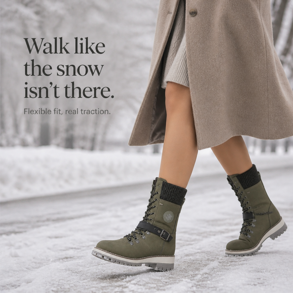 Snowlina – Adjustable Knee-High Insulated Snow Boots
