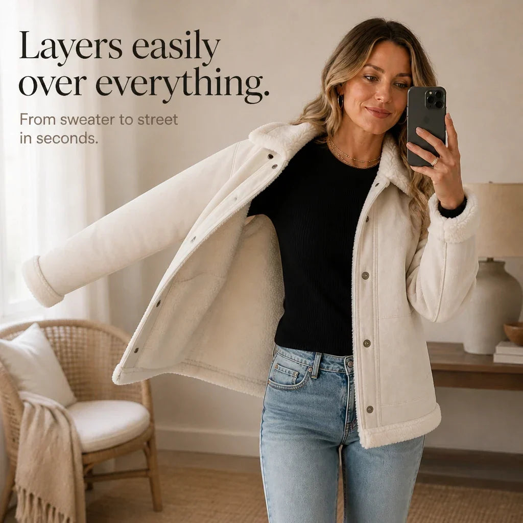 Veloura – Shearling-Trim Jacket