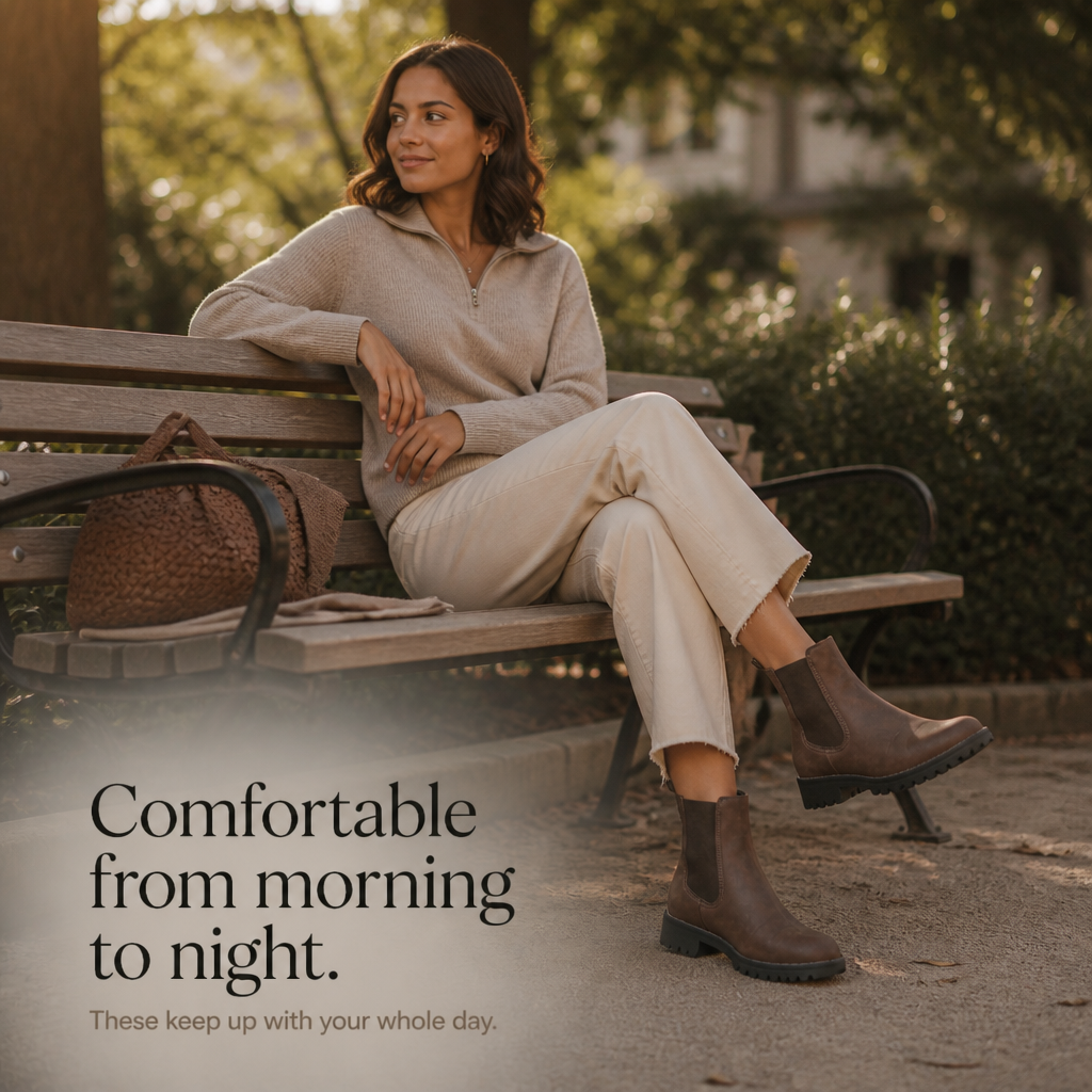 Everstride – Brown Chelsea Ankle Boots
