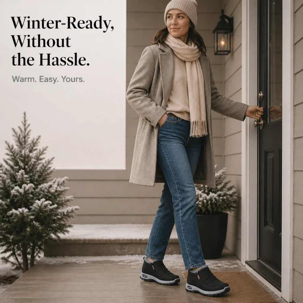 Snowelle – Fleece-Lined Padded Slip-On Ankle Boots