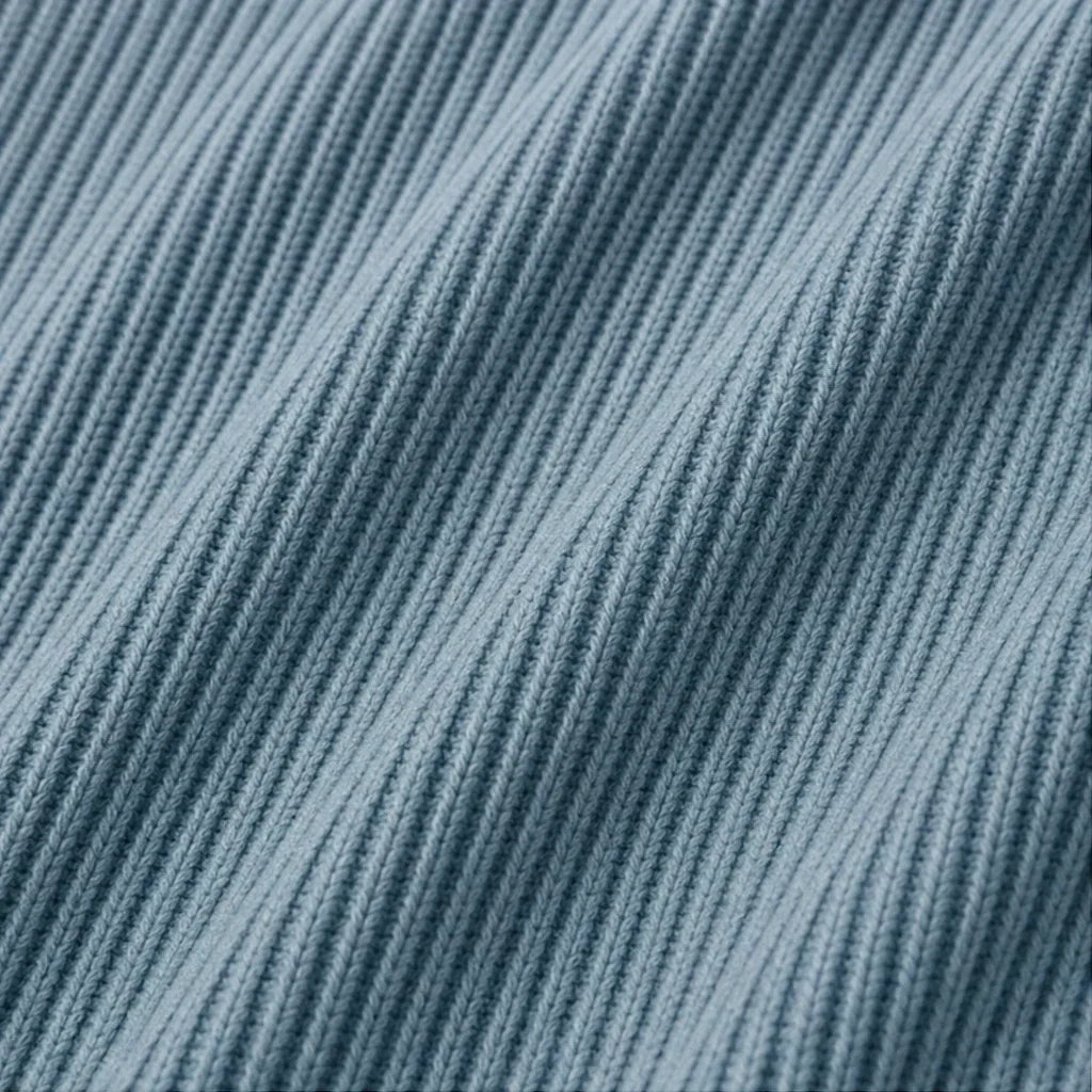 Cozalyn – Ribbed Quarter-Zip Elbow-Patch Pullover Sweater