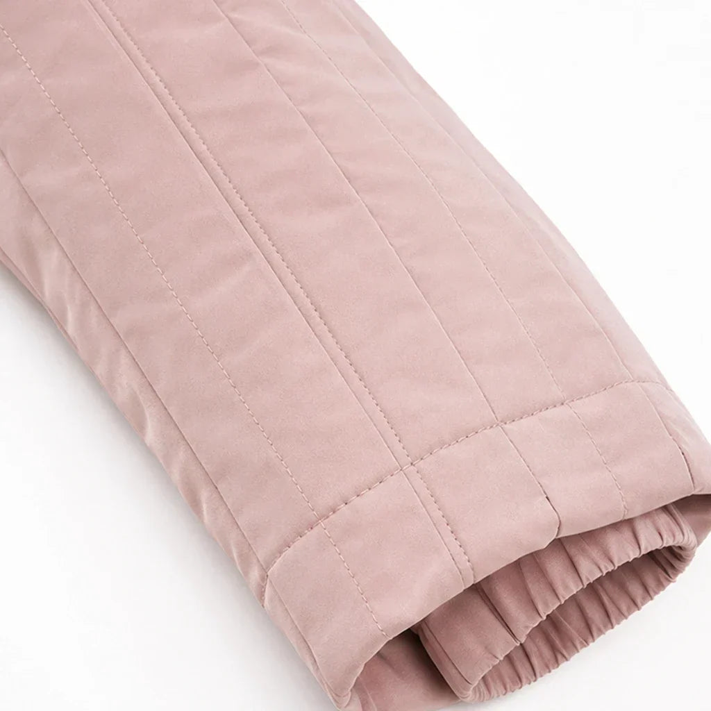 Plushora – Plush Hooded Mid-Length Parka