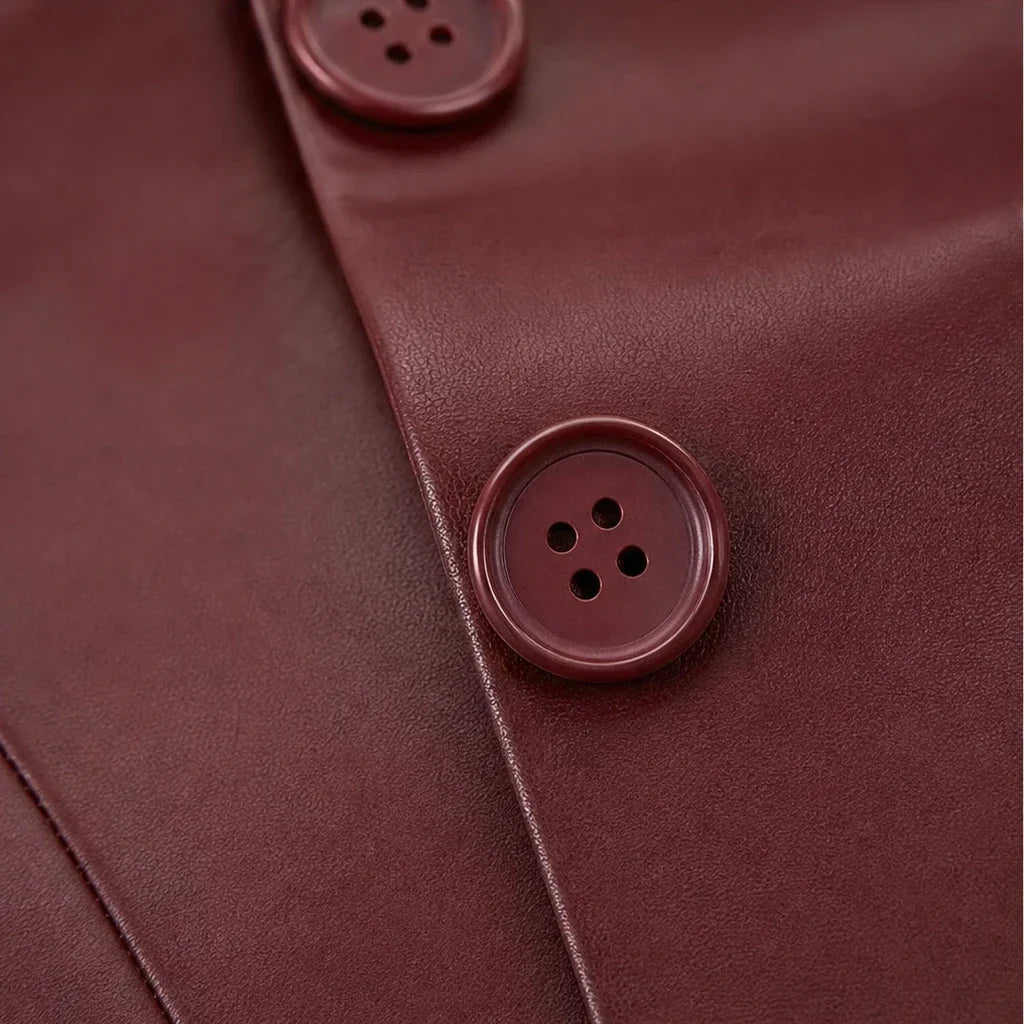 Silhouette – Slim-Fit Faux Leather Jacket
