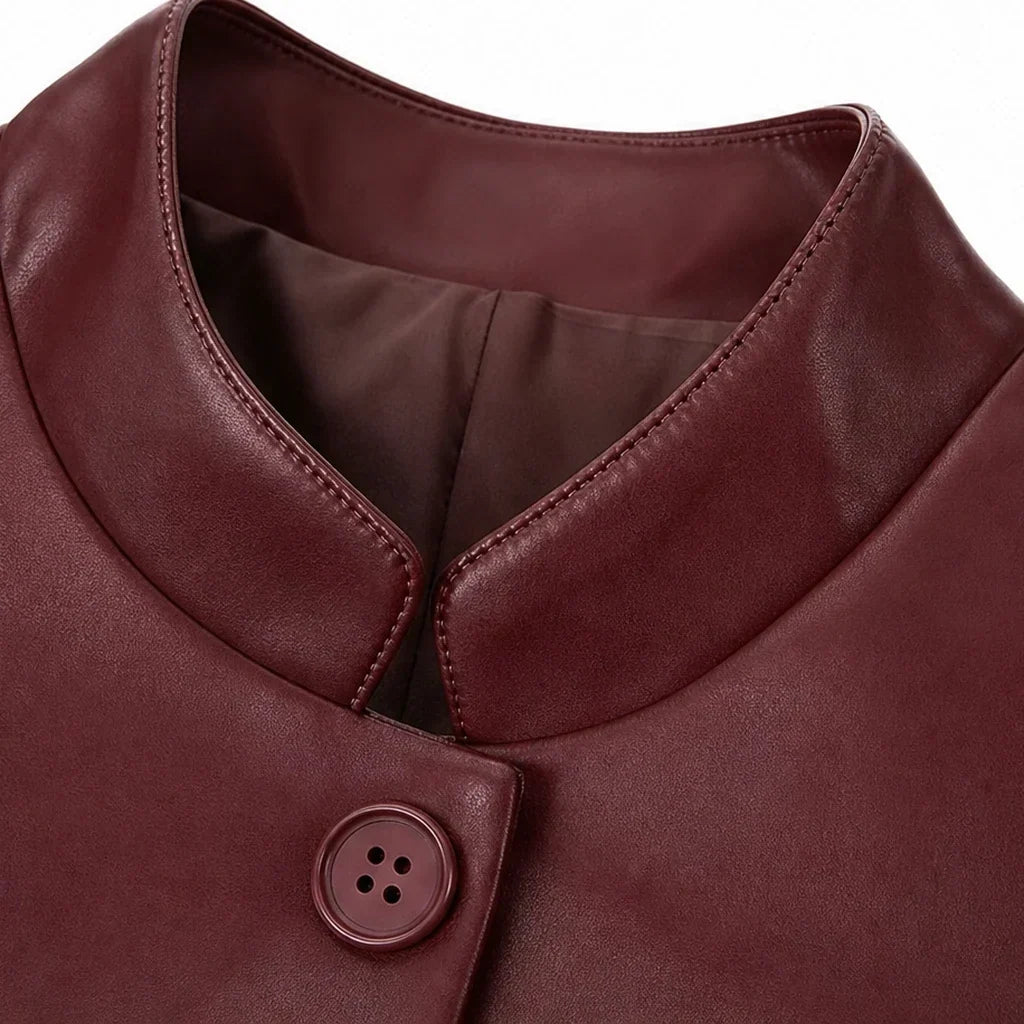 Silhouette – Slim-Fit Faux Leather Jacket