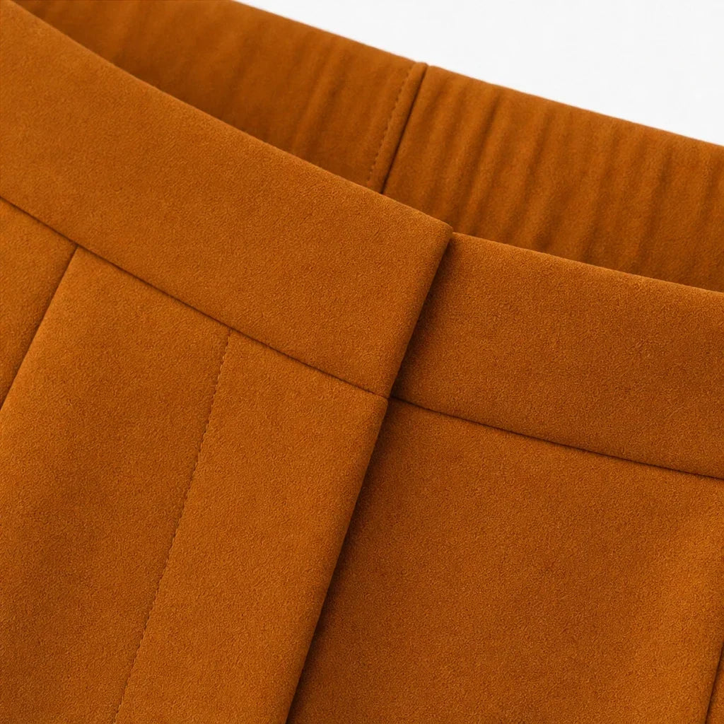 Elowen – Double-Breasted Longline Coat And Trouser Suit