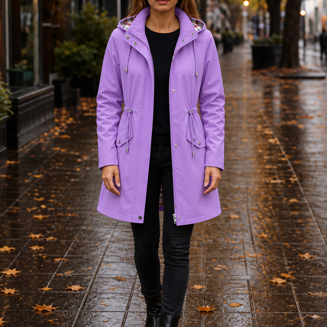 Rainella – Adjustable Waist Hooded Waterproof Jacket