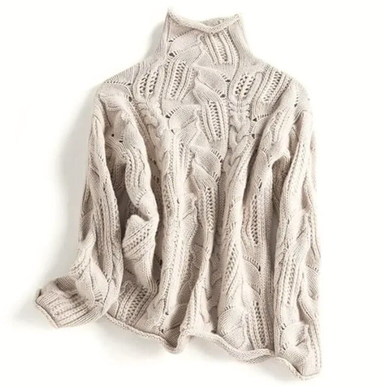 Aurora | Cable Knit Turtleneck Sweater
