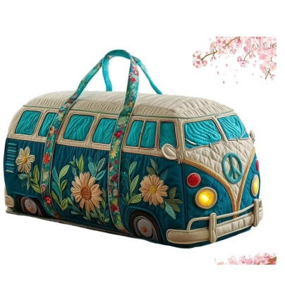 Tealvana | Quilted Travel Duffle Bag