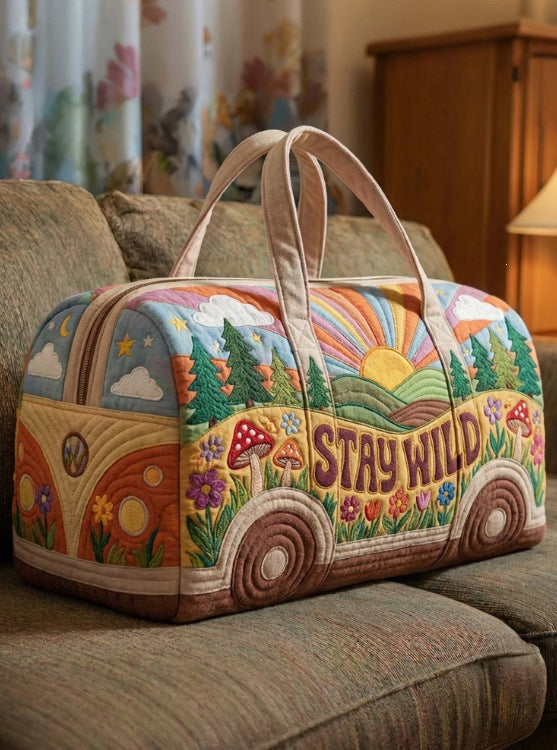 Roamvana | Quilted Travel Duffle Bag