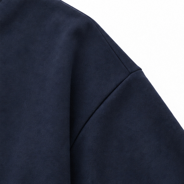 Layerella – Faux-Layer Ribbed Cuff Sweatshirt