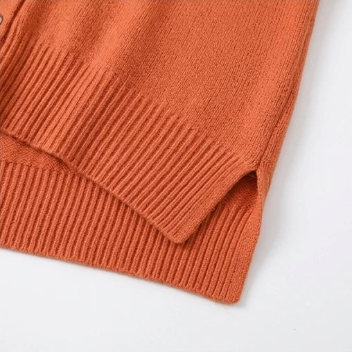 Draperlyn – Collared Open-Front Batwing Knit Cardigan