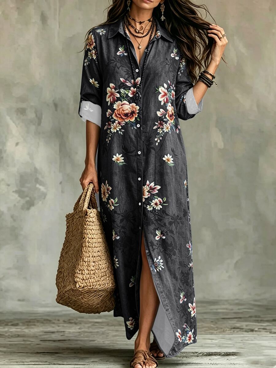 Linhara | Printed Boho Dress