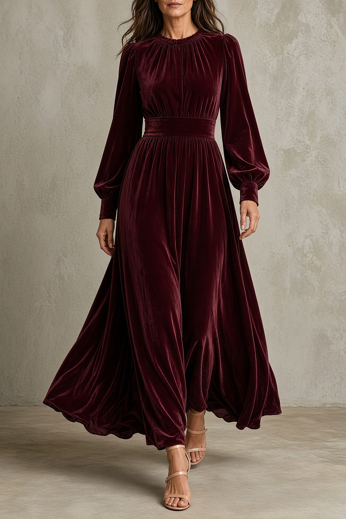 Elena | Velvet Maxi Dress
