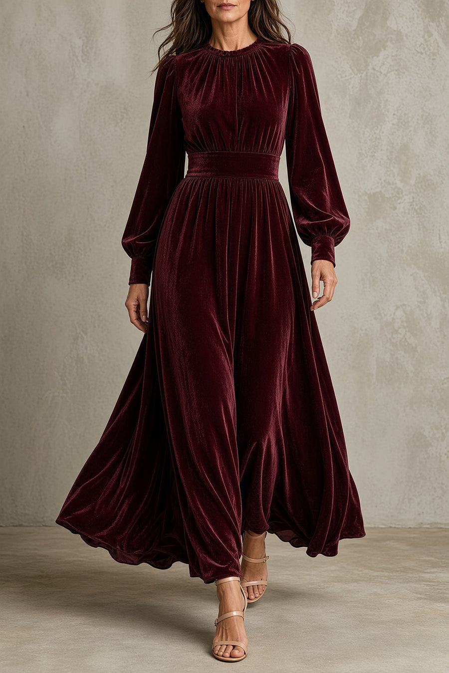 Elena | Velvet Maxi Dress