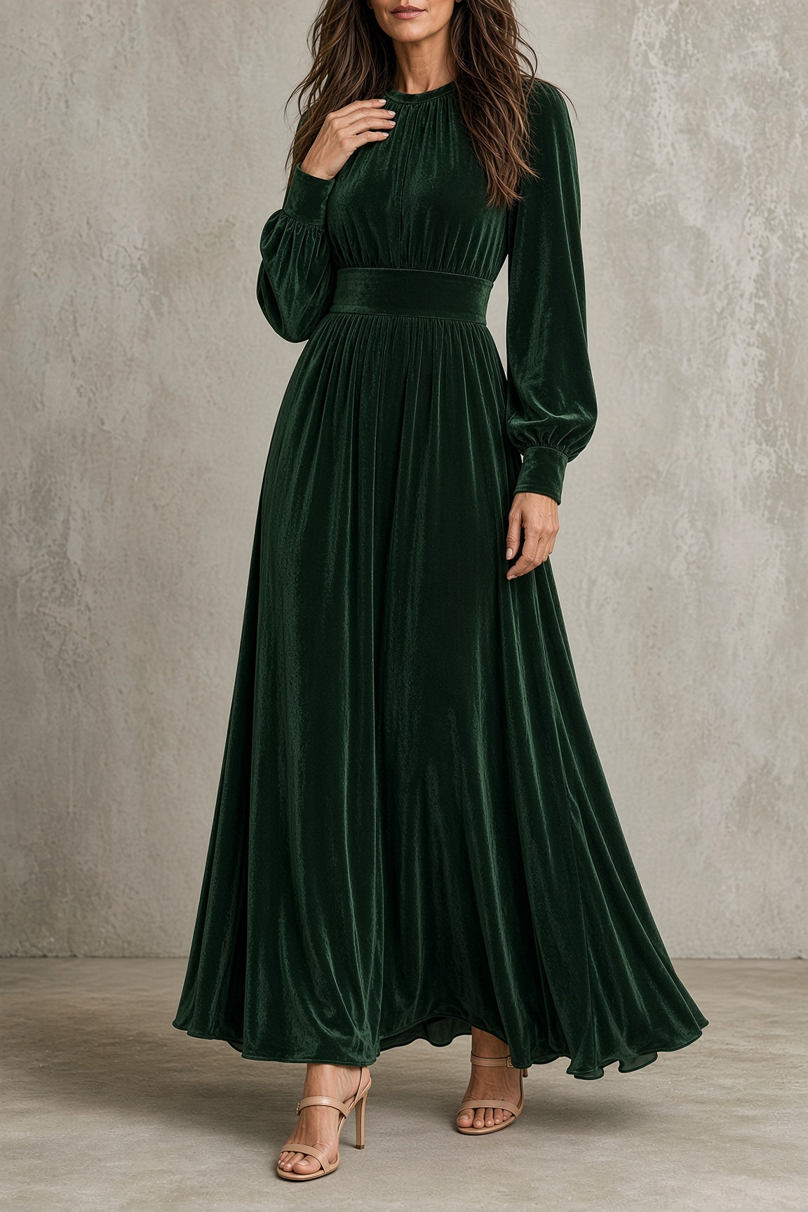 Elena | Velvet Maxi Dress