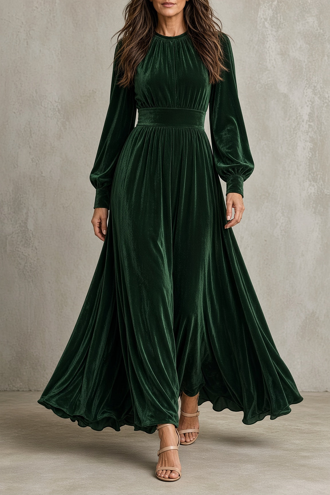Elena | Velvet Maxi Dress