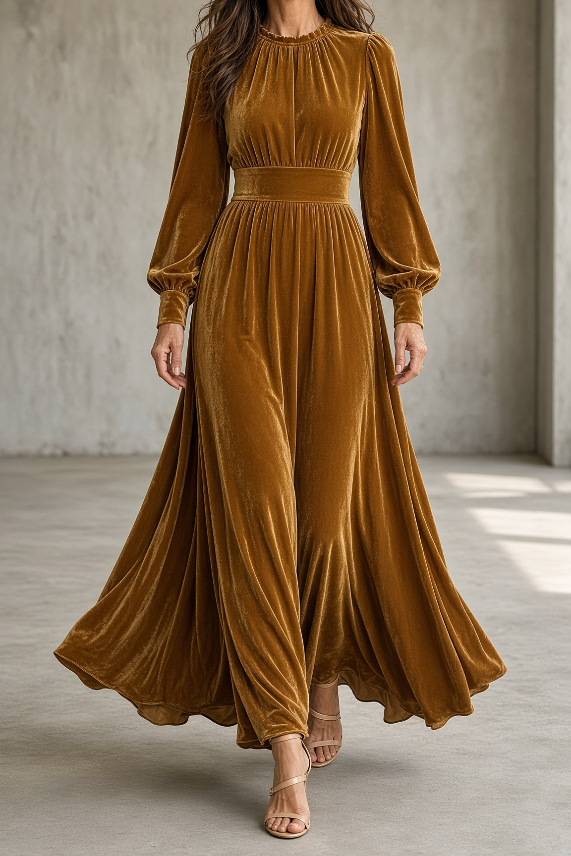 Elena | Velvet Maxi Dress