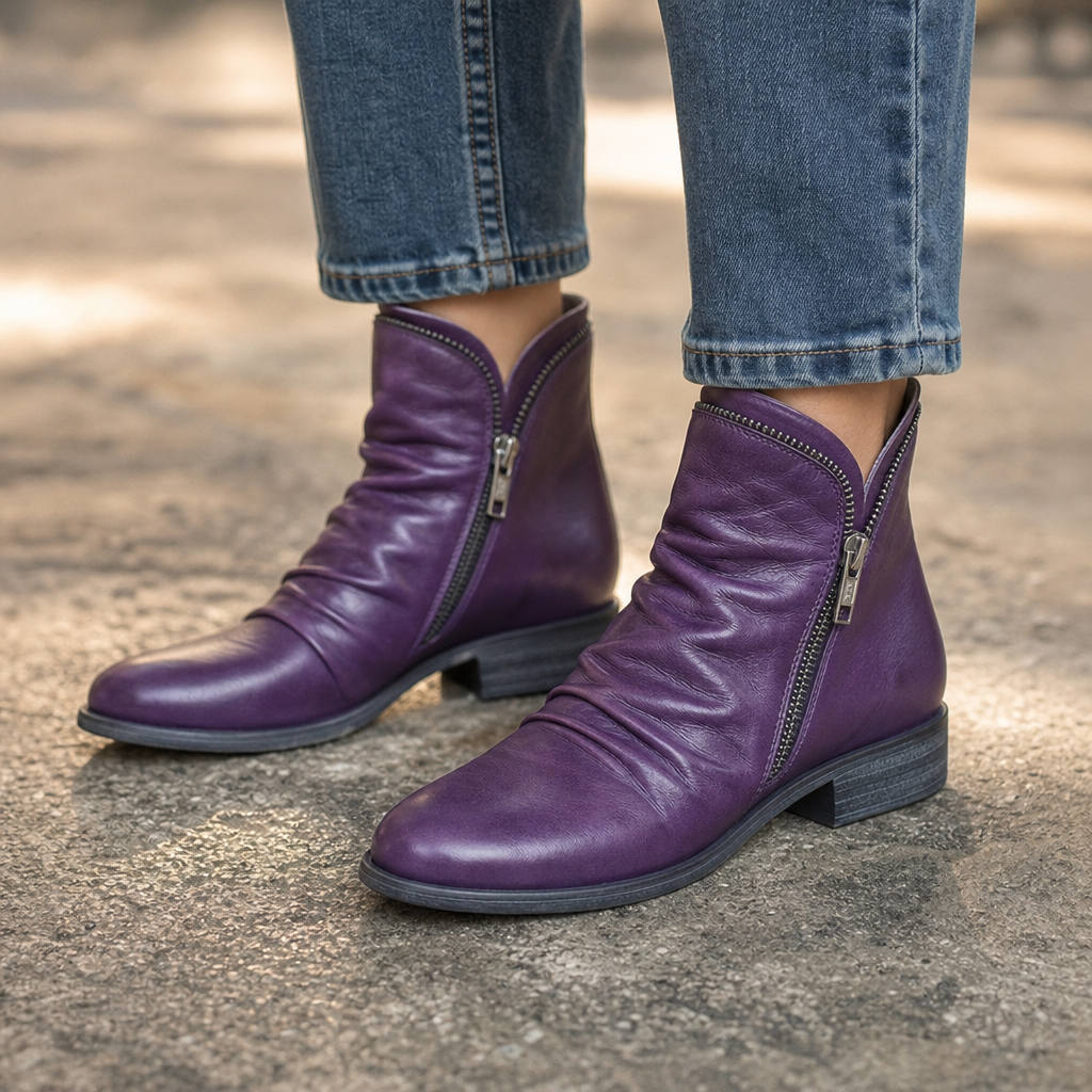 Vela Boots – Side-Zip Slim Ankle Boots