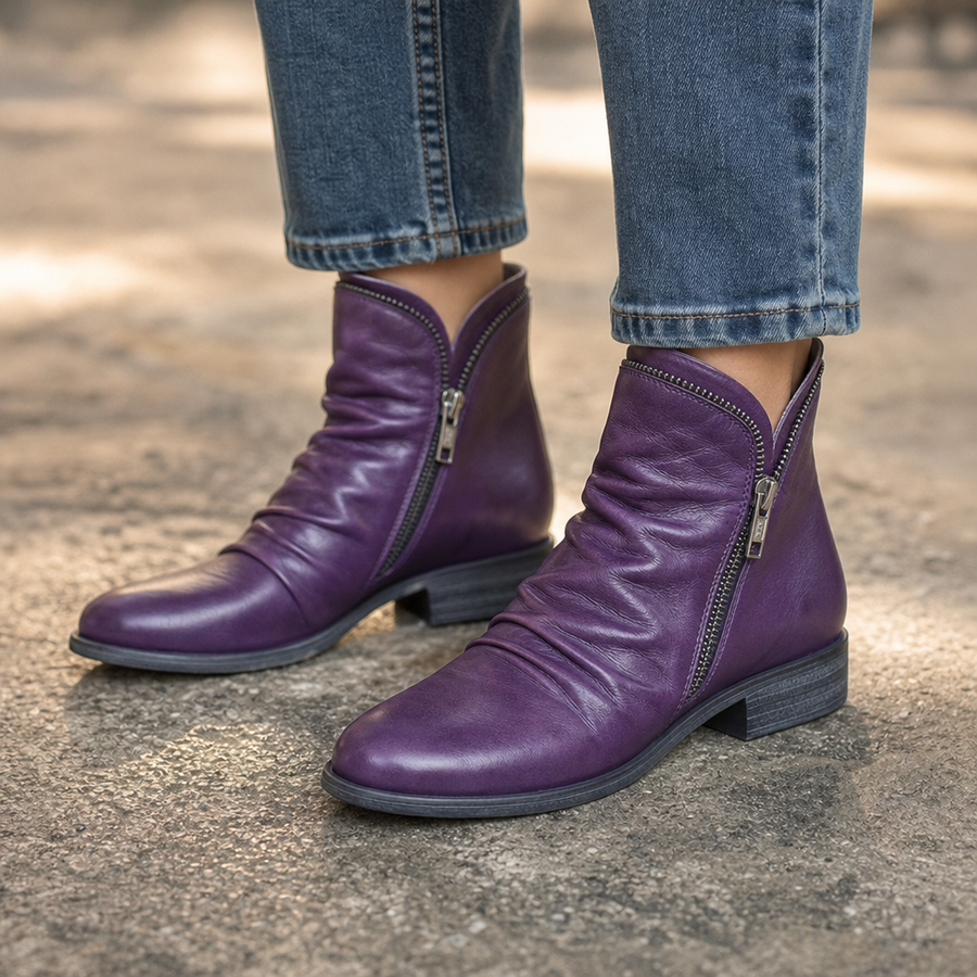Vela Boots – Side-Zip Slim Ankle Boots