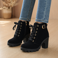 Steadē – Platform Sole Chunky Block Heel Ankle Boots