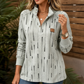 Dotwell – Dotted Stand-Collar Button Sweatshirt