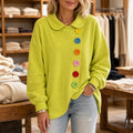 Buttonbelle – Peter Pan Collar Button Sweatshirt